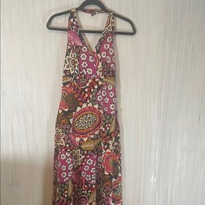 VINTAGE LUISA SPAGNOLI HALTER DRESS 60s-70s
